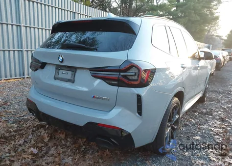 2022 BMW X3 M40I z USA, uszkodzony, nr VIN 5UX83DP01N9J71526